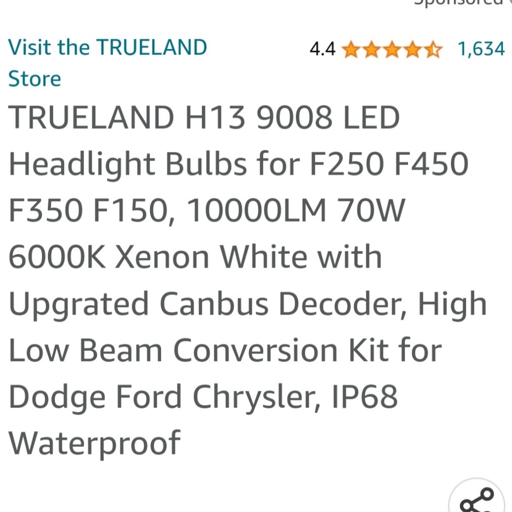 LED headlight bulbs - Picture 6 of 6